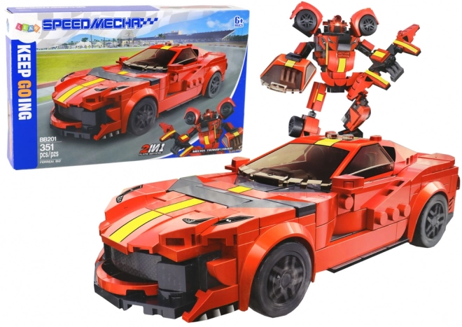 Set Costruzione Auto Sportiva e Robot