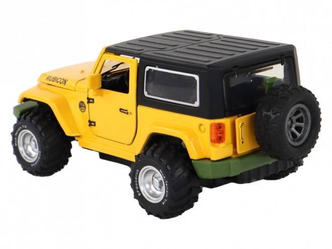 Auto fuoristrada giallo metallico 1:32 con motore a frizione e batteria