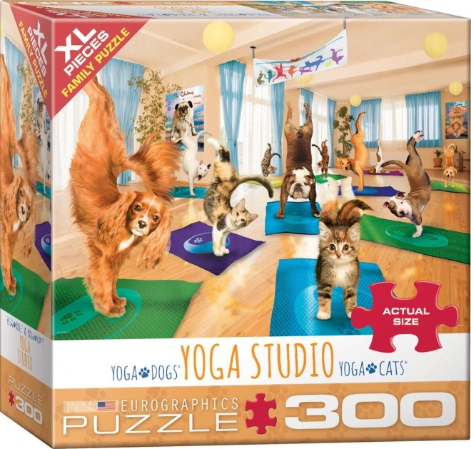 Puzzle con pezzi extra grandi Yoga Studio 300 pezzi