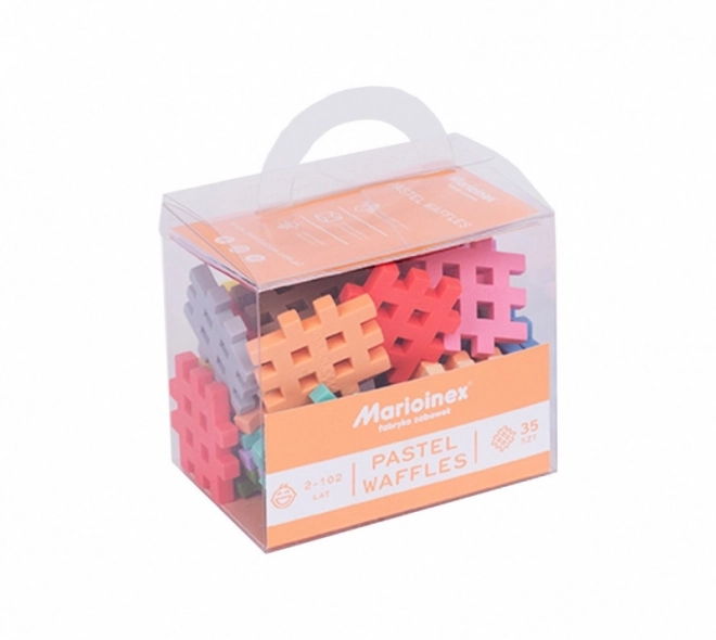 Blocchi Waffle Mini Pastello 35 pezzi