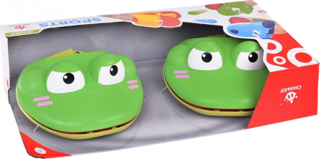 Set sportivo - gioco di abilità Catapulta Rana con 4 palline