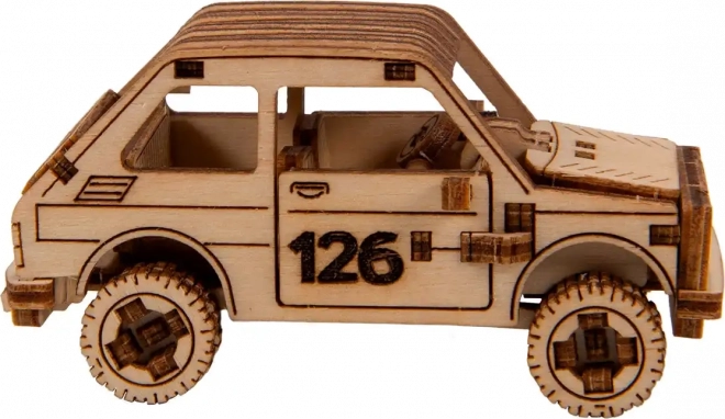 Puzzle 3D in legno - modello auto da rally