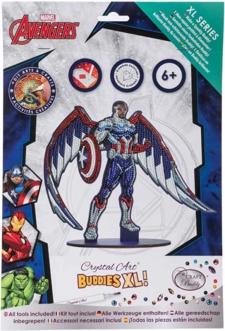 Pittura di diamanti XL Avengers: Falcon