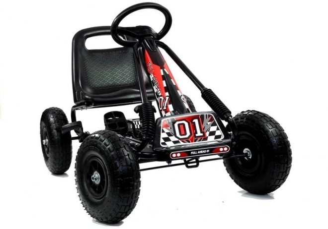 Gokart Nero con Ruote Gonfiabili