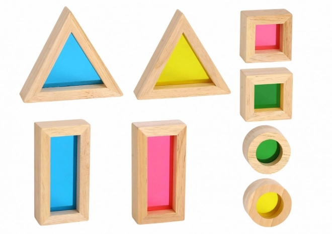 Blocchi di legno colorati con specchi TOOKY TOY