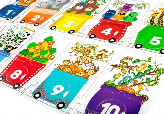 Puzzle Pro Bambini Zoo Express - Conta Con Me 30 Pezzi