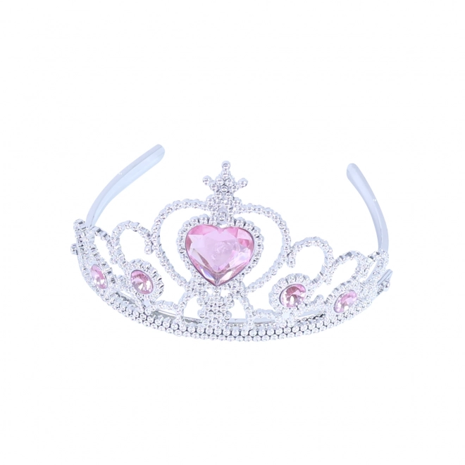 Set principessa con guanti e diadema rosa