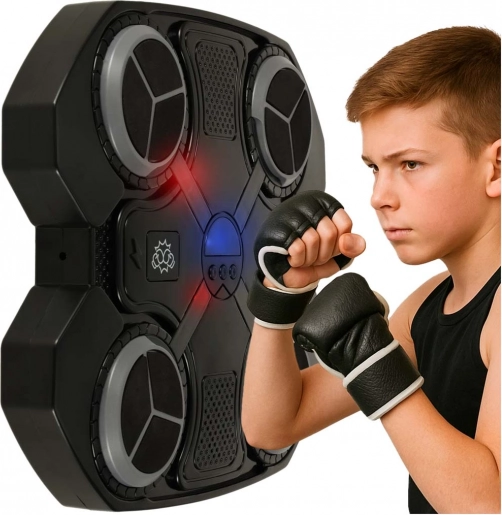Bersaglio da boxe da allenamento da parete con luci a LED e connessione USB