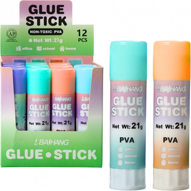 Colla a stick scolastica da ufficio pastello 21g