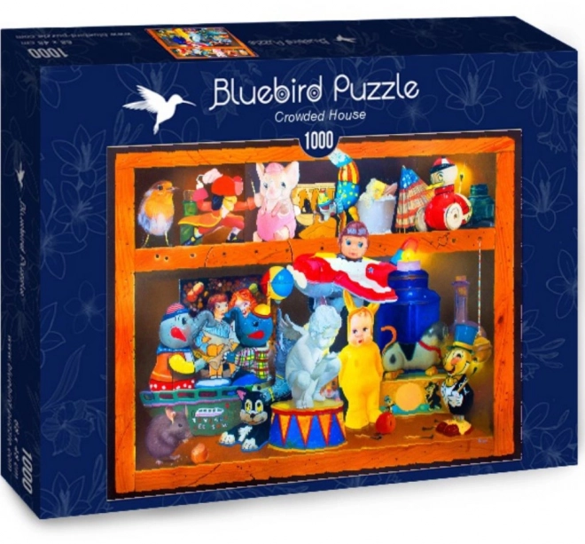 Puzzle La Casa Affollata 1000 Pezzi Bluebird