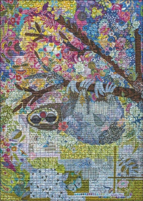 Puzzle Quilt Art Ricamo di bradipo 1000 pezzi