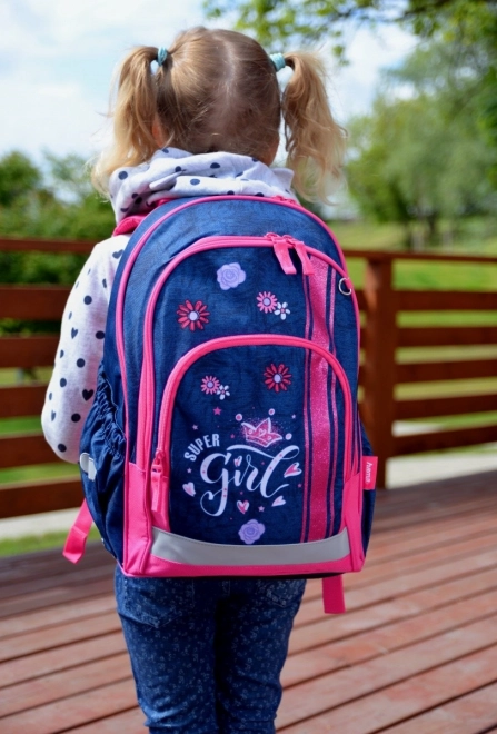 Zaino scolastico femminile Jeans