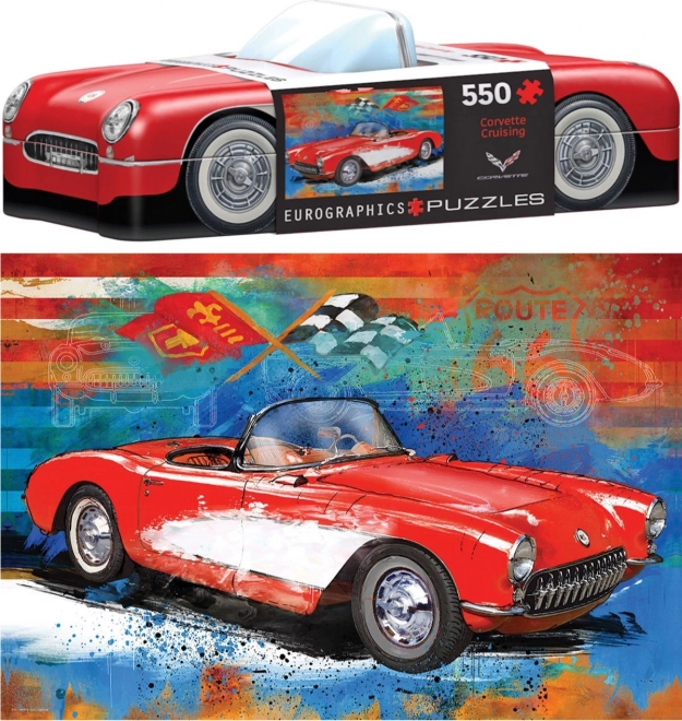 Puzzle nella scatola di latta Corvette 550 pezzi