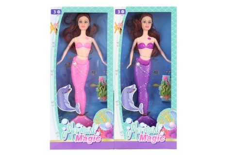 Bambola Sirena con Coda Luminescente