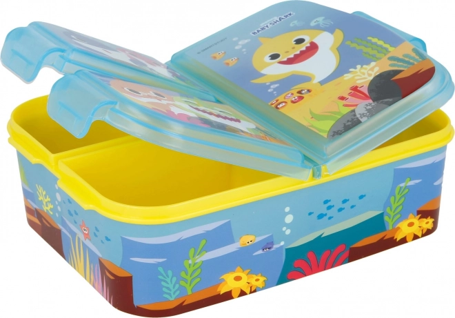 Lunch box multiuso con scomparti Baby Shark