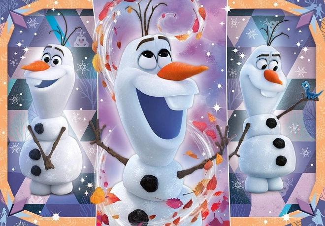 Puzzle di Frozen 2: Amabile Olaf 2x12 pezzi