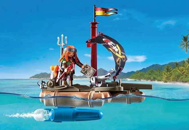 Raft dei pirati con tesoro Playmobil