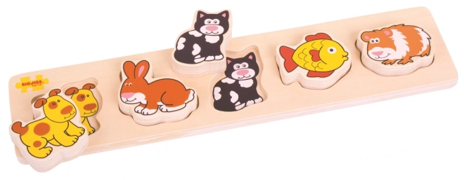 Puzzle in Legno Animali Domestici Bigjigs Baby