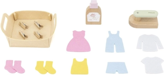 Ricchi accessori per una lavanderia completa