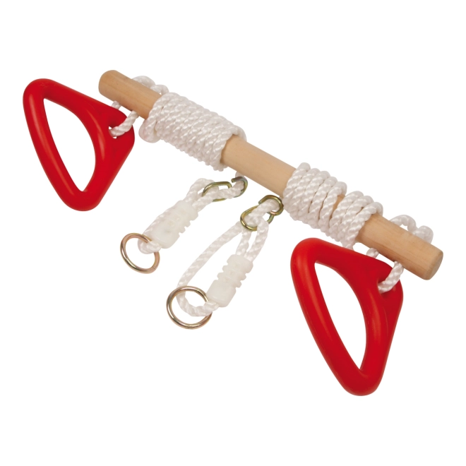 2 in 1: altalena e sbarra con presa sicura