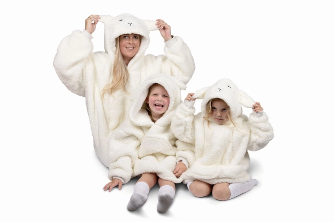 Morbida coperta con cappuccio per bambini - Pecorella di Cozy Noxxiez