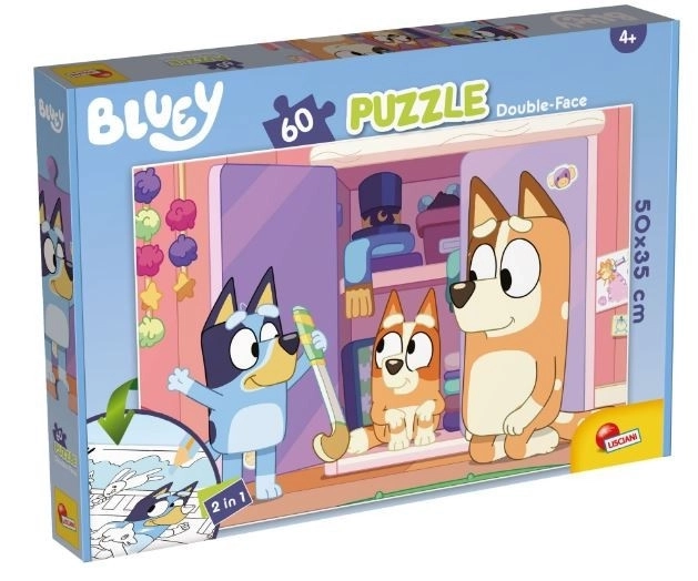 Puzzle doppia faccia 60 pezzi Bluey