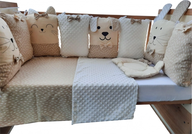 Bubaba set da letto per bebè Sleep Guardian 12 pezzi beige