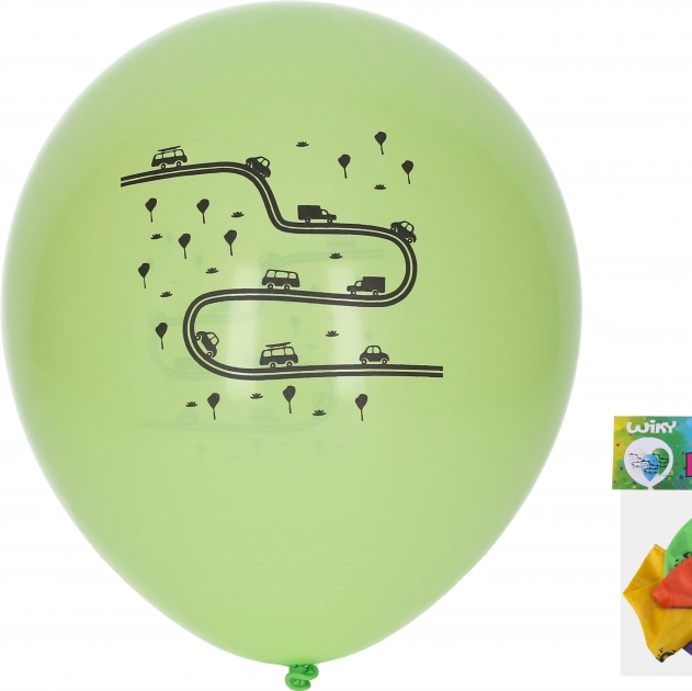 Palloncini gonfiabili 30 cm – trasporti, set da 5 pz