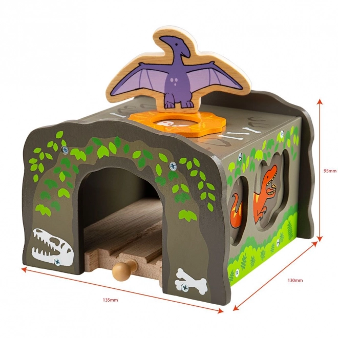 Tunnel Dinosauri T-Rex di Bigjigs Rail