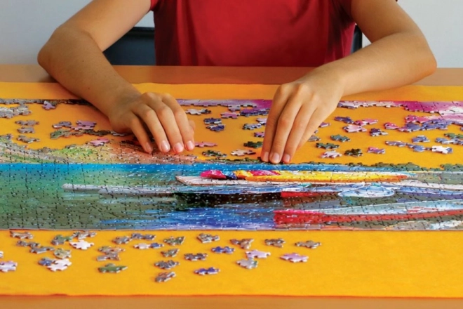 Tappetino arrotolabile per puzzle fino a 2000 pezzi