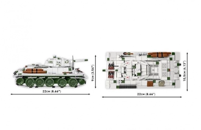 modellino a mattoncini carro armato T-34/76