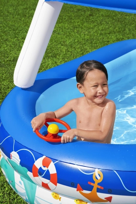 Piscina Bestway Sea Captain con tettoia e volante