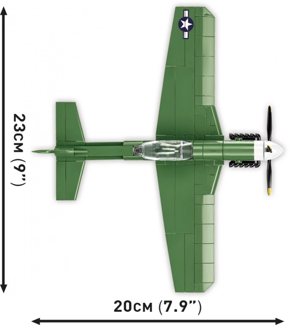 Caccia P-51D Mustang in Mattoncini COBI