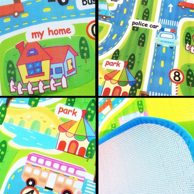 Tappeto gioco pieghevole strada 200x160 cm