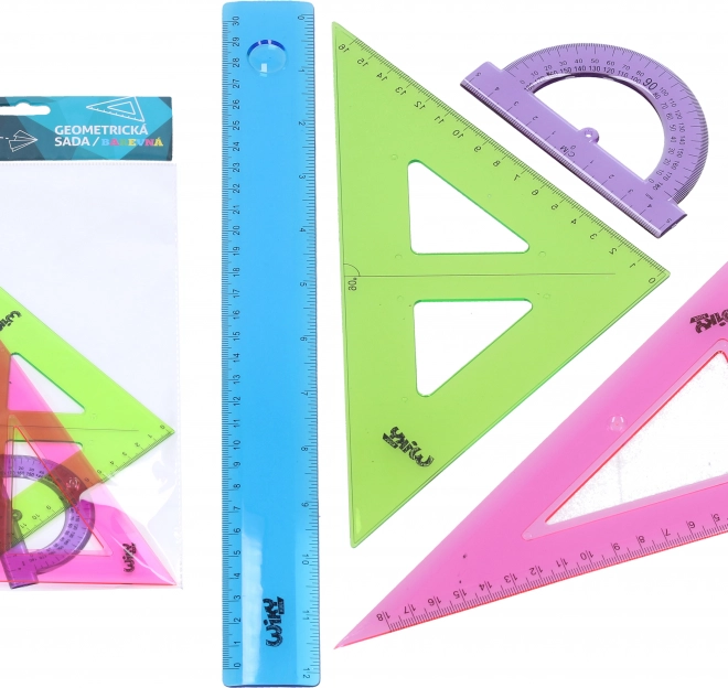 Set geometrico colorato
