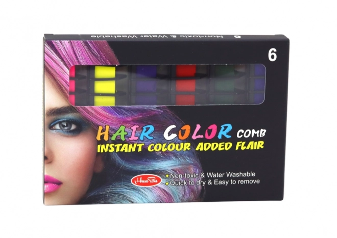 Set per la Colorazione dei Capelli con Gessetti 6 Pezzi Opachi