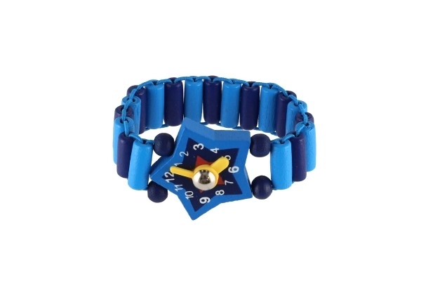 Orologio in legno per bambini con supporto