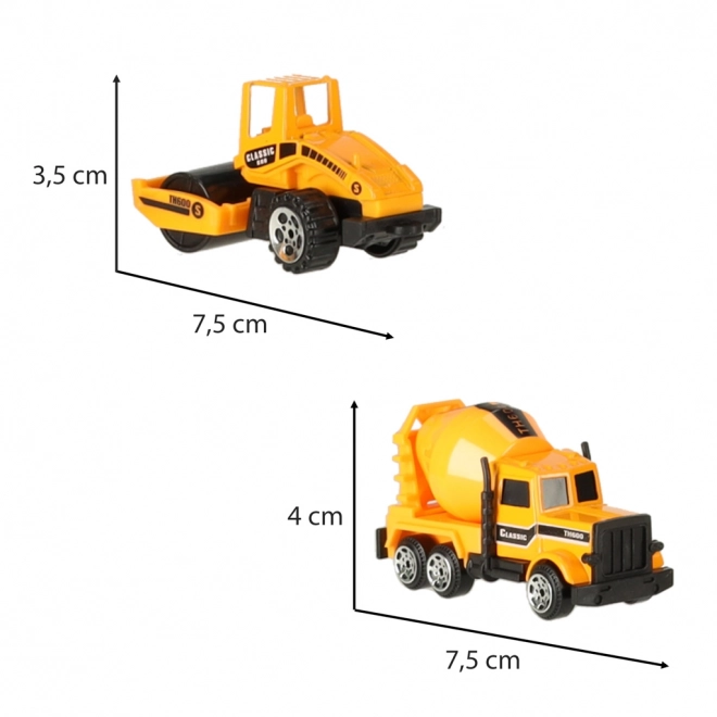 Set di veicoli macchine da costruzione 6 pezzi