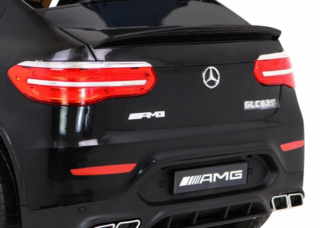 Mercedes Benz GLC63S per bambini nero + telecomando + trazione 4x4 + MP3 LED + EVA + avviamento lento