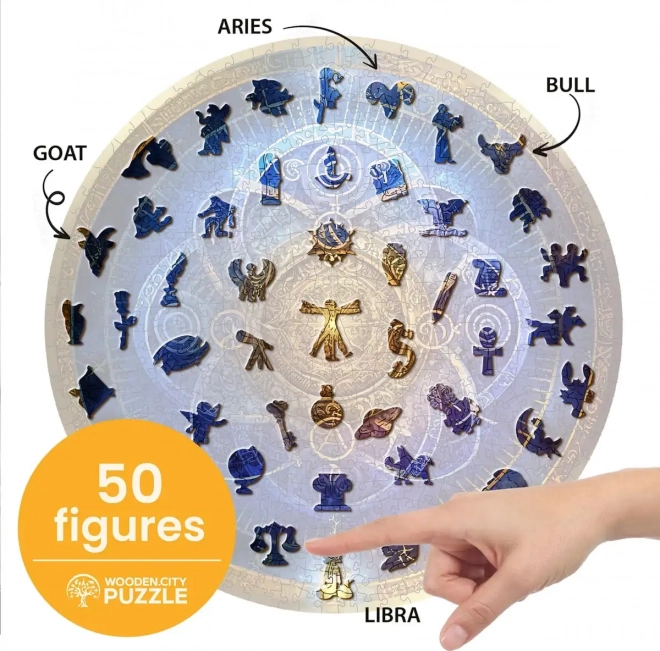 Puzzle di legno Zodiaco Blu