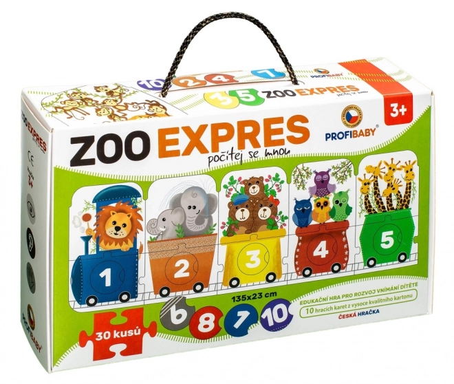 Puzzle Pro Bambini Zoo Express - Conta Con Me 30 Pezzi