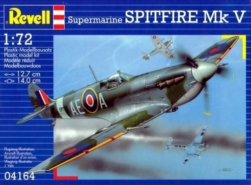 Modello del velivolo Spitfire Mk V