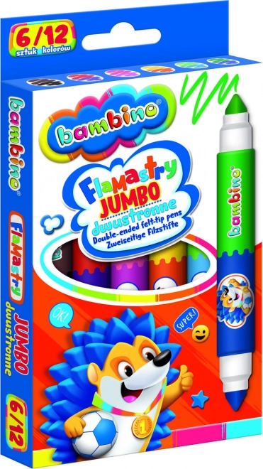 Pennarelli Jumbo Bicolore Bambino 6/12 Colori