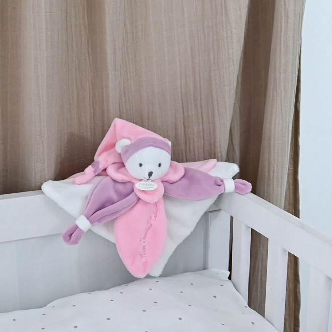 Doudou peluche orsetto rosa 24 cm