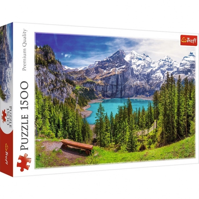 Puzzle Lago Oeschinen Alpi Svizzere 1500 pezzi