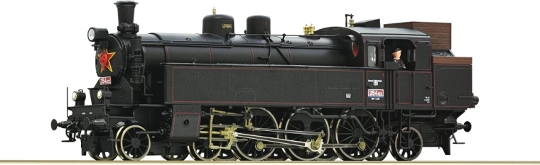 Locomotiva a vapore ČSD serie 354.1 in scala H0 di Roco