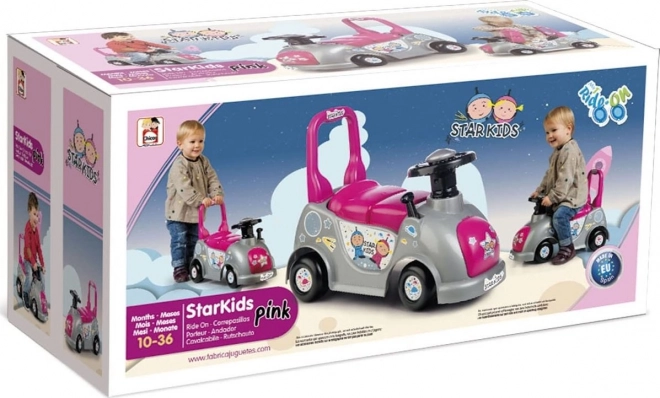 Odrážedlo 3 in 1 Star Kids Rosa