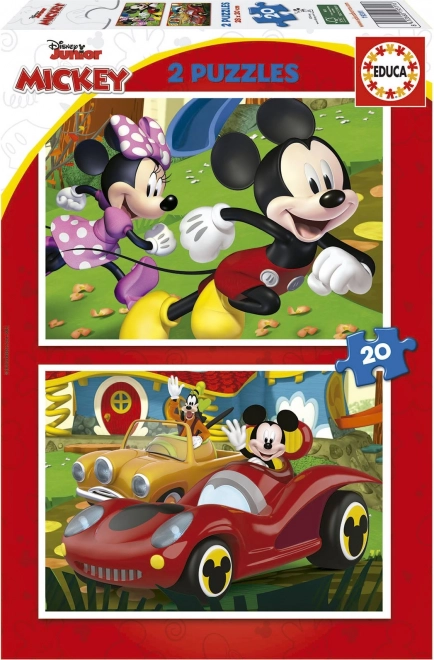 Puzzle EDUCA Topolino Parco Divertimenti 2x20 pezzi