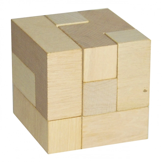 Puzzle a forma di cubo in legno