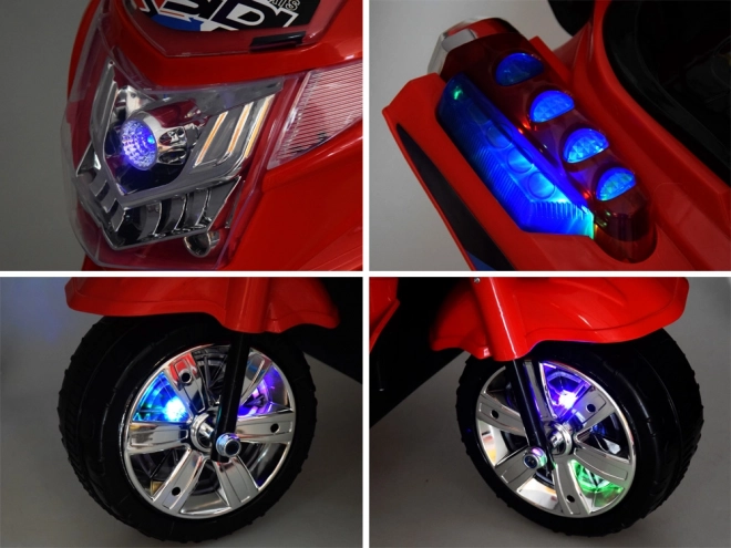 Motocicletta sportiva per bambini con luci a LED